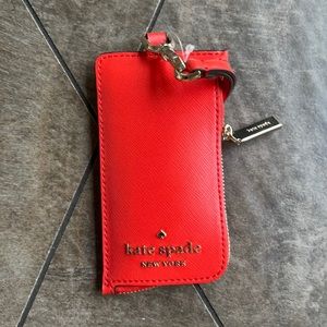 Kate Spade staci card case lanyard